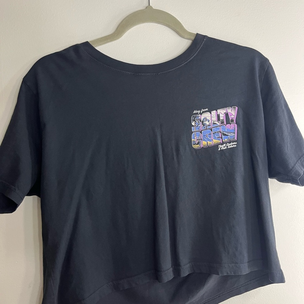 Tilly's Off-Black Women's Crop Tee